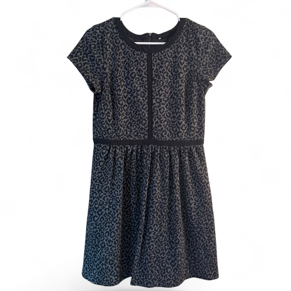 Ann Taylor Loft Animal Print Leopard Short Sleeve Dress